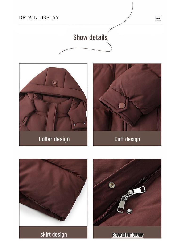 Plus Size Winter Cotton Jacket for Middle-Aged and Elderly Women