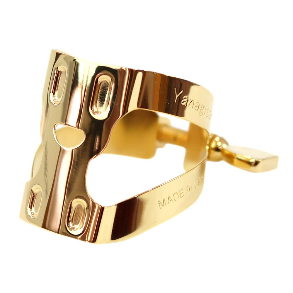 

Лигатура Yany Лигатура для эбонита (обратная затяжка1 винт) для баритон-саксофона, позолоченная отделка, Яни Нико-чан