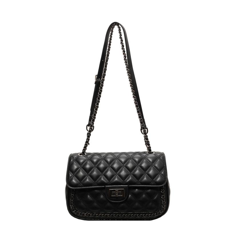 Temperament Simple Fashion Solid Color Chain Armpit Bag 2025 Spring New Versatile Messenger Bag Small Square Bag Women