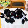 Holloween Decor Spider Stuffed Animal Toy Fluffy Black Crawling Pet Doll  Party Supplies