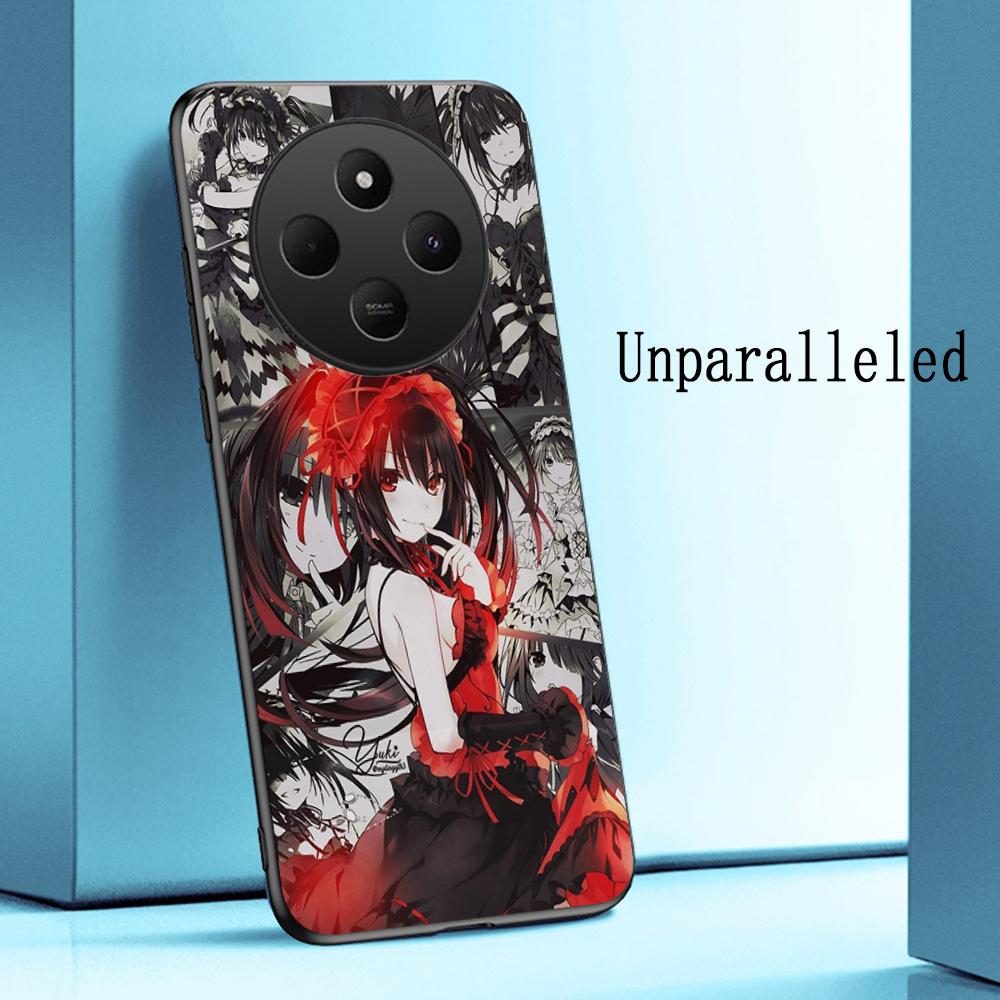 

DATE A LIVE Kurumi Tokisaki Phone Case For Xiaomi Redmi 13C, 14C, Note14, 13, 12, 11, 10 Pro Plus S, Soft Black Phone Cover Redmi Note13ProPlus
