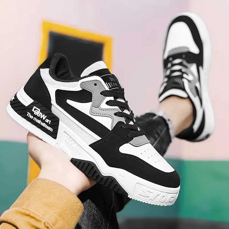 Wysokie buty sportowe męskie z podeszwą antypoślizgową, klapki sportowe, buty znanych marek, wiosenne sneakersy, cholewka wysokiej jakości, mokasyny, tanie