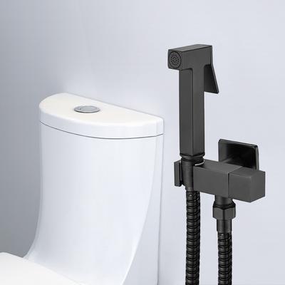 Set robinet bideu auriu periat Negru pulverizator bideu de mână Duș kit toaletă Alamă Shattaf Cap de duș Set de valve din cupru Jet