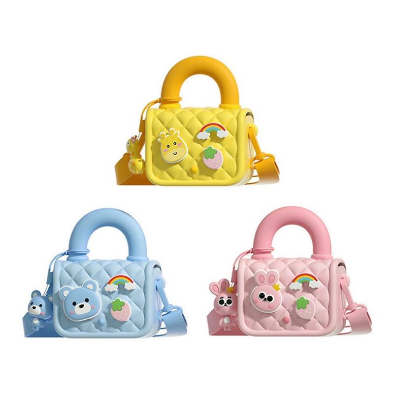 Multifunctional Children'S Camera Bag Portable Cute Handheld Coin Purse Camera Accessories,Pink
