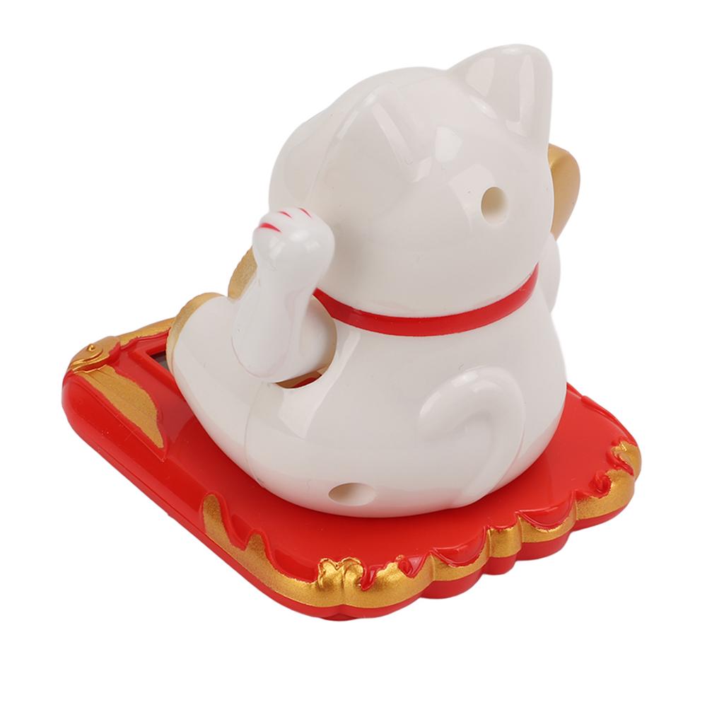 Cat Solar Powered   Size Bring in Wealth and Treasure Cute Smile   Maneki Neko for Car Bedroom