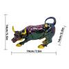 Wall Street Bull Ornament Charging Bull Animal Figurine Art Resin Charging Bull Figure Stylish Bull Figurine Workplace Decor for