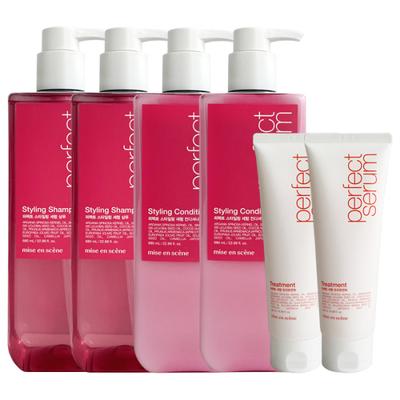 Styling shampoo x 2 + conditioner x 2 + treatment 180ml x 2