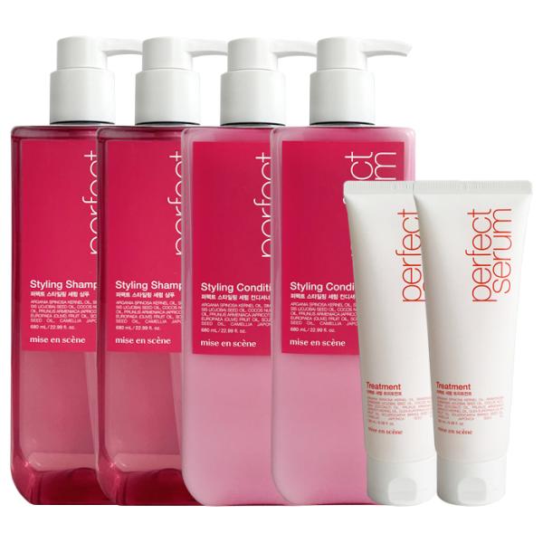 

mise en scène styling shampoo x 2 + conditioner x 2 + treatment 180ml x 2