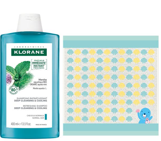 KLORANE Aqua Mint Deep Cleansing Cooling Shampoo 400ml Bonobono Planning/Single Item
