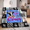 1pc Cow Lovers Blanket - Perfect Gift for Birthdays, Christmas & Halloween- Soft, Warm & Versatile Yy250909113