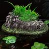 Multi-Use Aquarium Floating Island Décor Rock with Shelter for Fish, Ecological Scenery Rockery for Fish Tank Landscaping