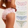 Damen Unterwäsche Bedruckte Slips Atmungsaktiver Komfort Sexy Panties Passend 50 kg bis 100 kg
