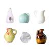 8pcs Cute Ceramic Vase Refrigerator Magnets Fridge Magnets Refrigerator Stickers for Home Kitchen Office Locker Whiteboard