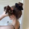 Women Silk Satin Scrunchies Korean Fashion Simple Ladies Girls Elastics Hair Band Ponytail Hold Hair Accessories