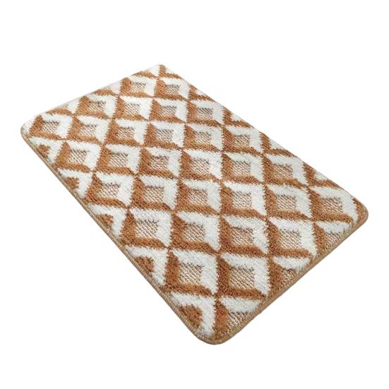Jacquard Bathroom Rug Plush Fluffy Bath Mat