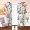 Cartoon Cat -2pcs- Printed Curtain,100% Polyester Material, Suitable for Home Decoration