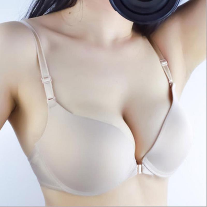 Fashion Women Sexy Lingerie Front Closure Lace Push Up Seamless Underwire Bra Women Underwear Bras