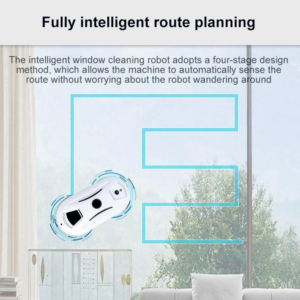 Ultra-thin Window Cleaning Robot Vacuum Cleaner Electric Automatic Glass Cleaning Machine Intelligent Household Sweeping Machine