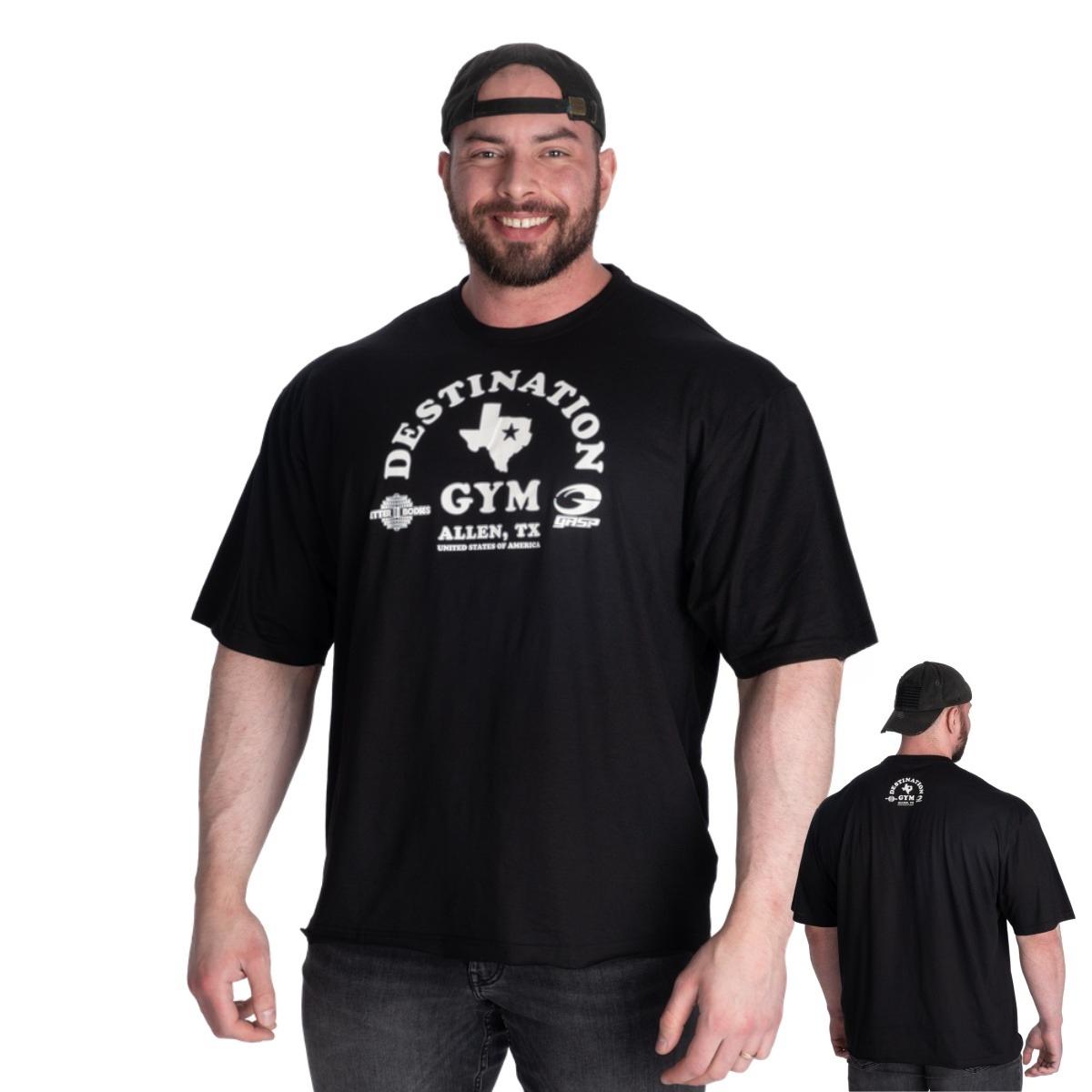 

Destination Iron Grey Fitness Training Sports Trendy Casual TShirt Mens and Womens Luxury Brand Top M