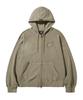 Phyps Motorcycle Honda Stud Wing Washing Hoodie Zip-Up_Beige