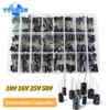 500pcs 24Values Electrolytic Capacitor 0.1uF-1000uF 10V 16V 25V 50V Mix Aluminum Electrolytic Capacitors Assorted Kit with Box