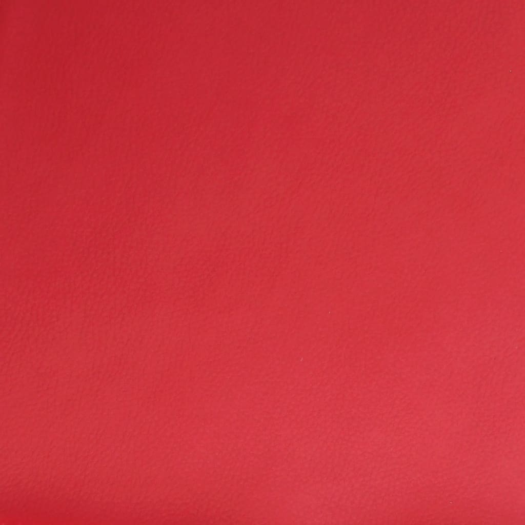 Electric Massage Chair Red Faux Leather