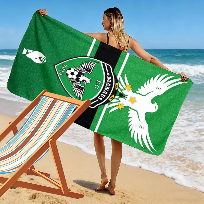 MANAUS FC Print Beach Towel, Large Soft Quick Dry Towel for Beach Camping Swimming