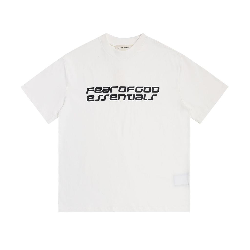 Cross-border foreign trade European and American trendy brand summer ESSENTIALS printing short-sleeved men's and women's round neck loose leisure