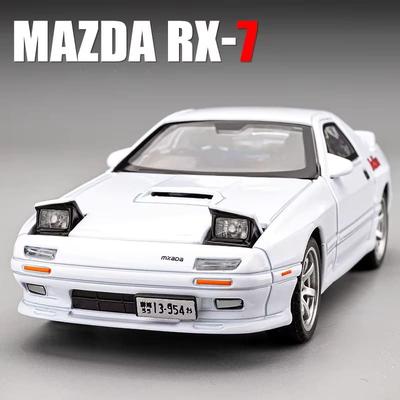 1:32 Full Scale Mazda RX7 AE86 JDM Mazda MX5 Car Model Alloy Car Die-cast Toy Car Model Sound and Light Children's Toy Gift Ornaments Collection