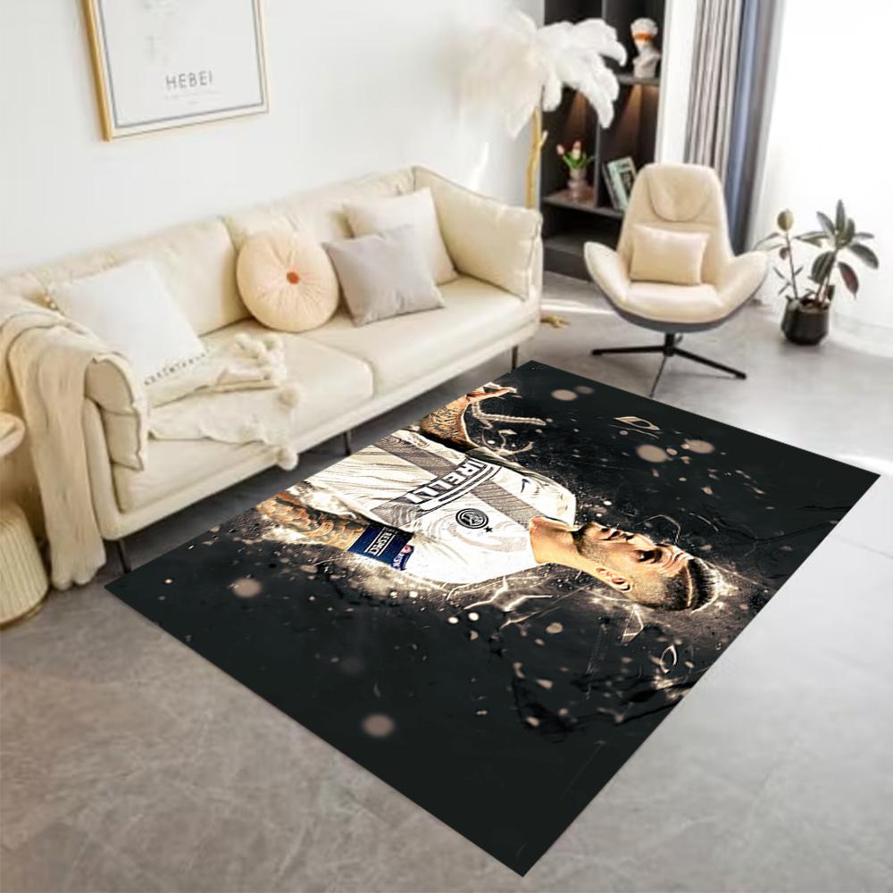 Inter Milan Celebration Floor Rug Office Rug Suitable for Study Room Outdoor Playrooms Bedrooms Anti-slip Rug Decorate Offices Best for Christmas