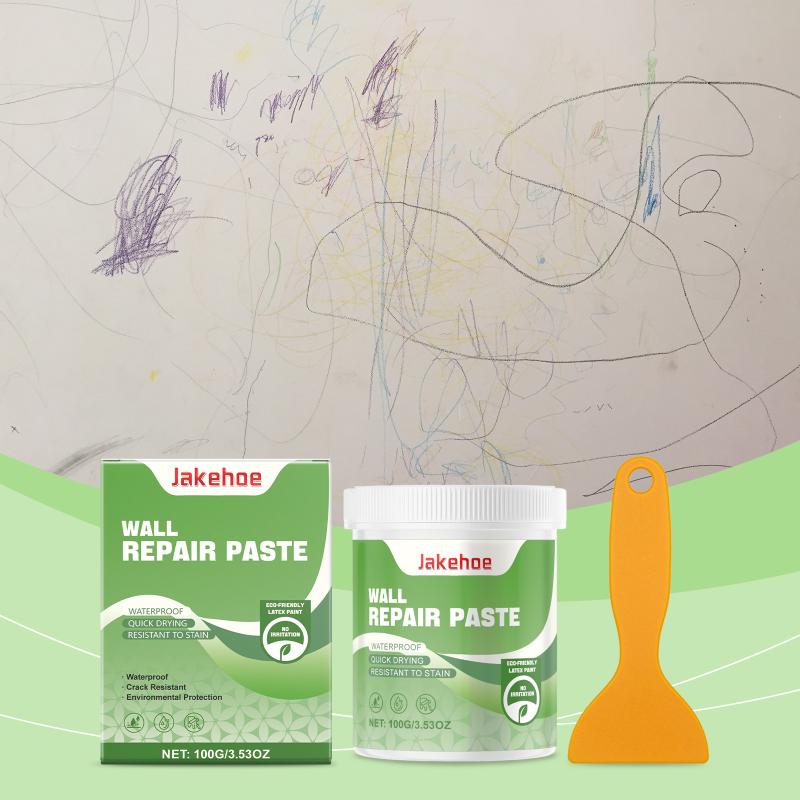 Jakehoe Wall Repair Paste - Home Wall Repair Paste For Scratches, Dents, Cracks, And Nail Holes