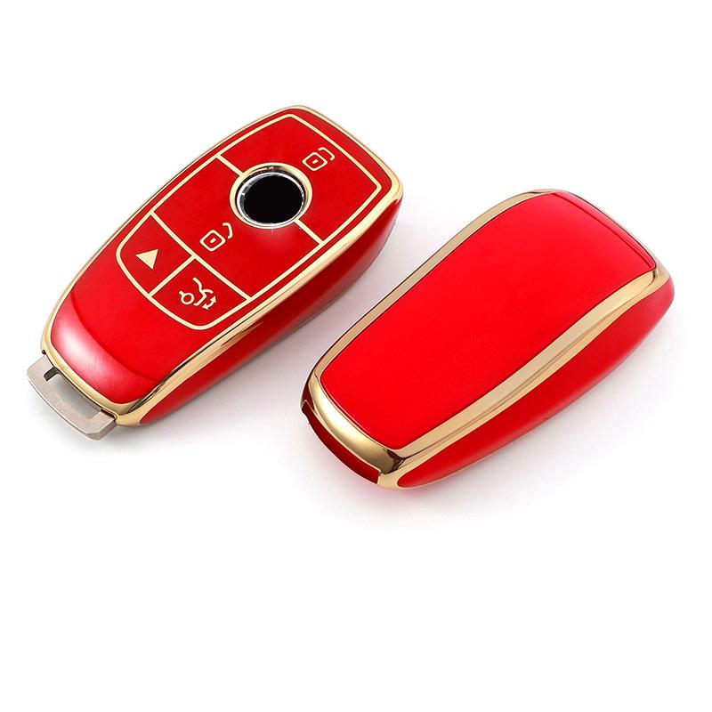 Obudowa 4-przyciskowa do Mercedes-Benz W177 W205 W213 W222 X167 AMG Klasa A C E S G GLC CLE CLA GLB GLS TPU Pokrowiec na kluczyk samochodowy z pilotem