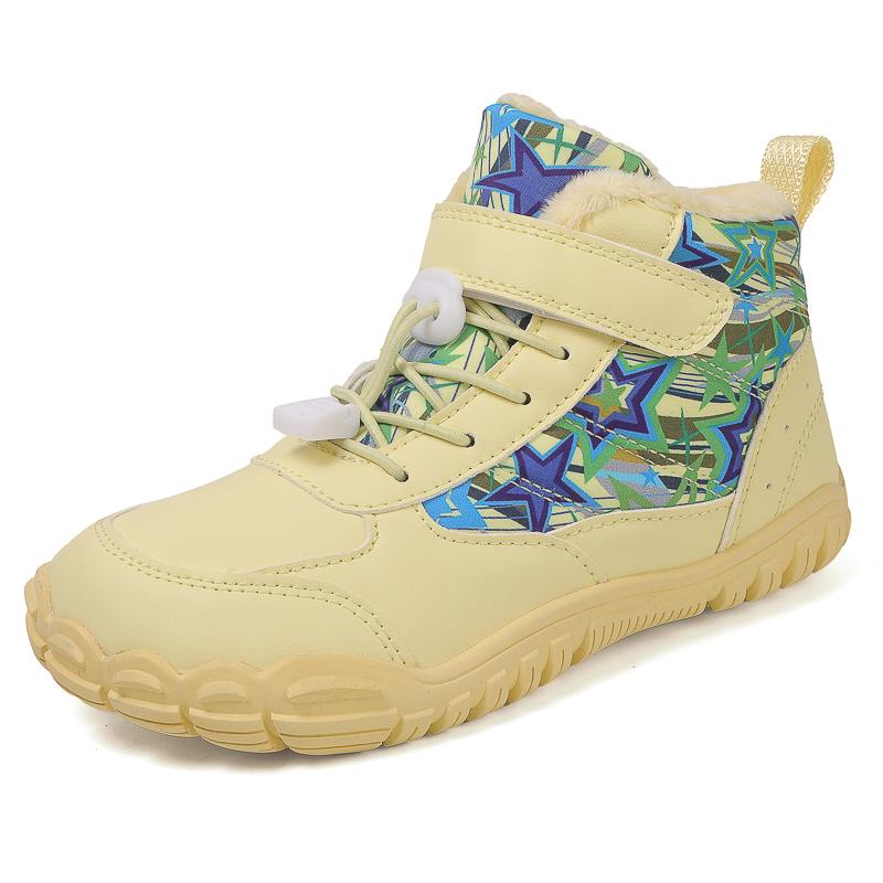 Boys Girls Snow Boots Waterproof Winter Shoes Kids Barefoot Shoes Winter Wide Toe  Minimalist Sneakers (Little Kids/Big Kids)