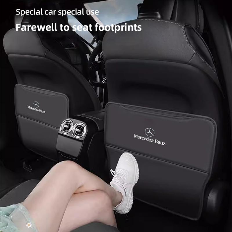 New 80% 1Pcs Car Anti-Kick Pad Seat Back Protector Cover For Mercedes Benz AMG GLE GLS CLS GLC CLA GLA GLK ML C197 R231 W167 W2
