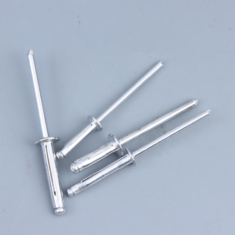 50Pcs Round Head Trifold Rivet Aluminum Alloy Blind Rivets Assortment Kit For Wood Plastic Metal Car Diy Repaired Fasteners