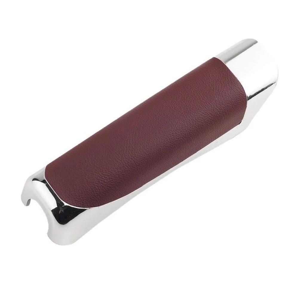 Universal Car Handbrake Cover PU Leather Scratch-Resistant Anti-Wear Protection Grip Enhancer Auto Interior Accessories