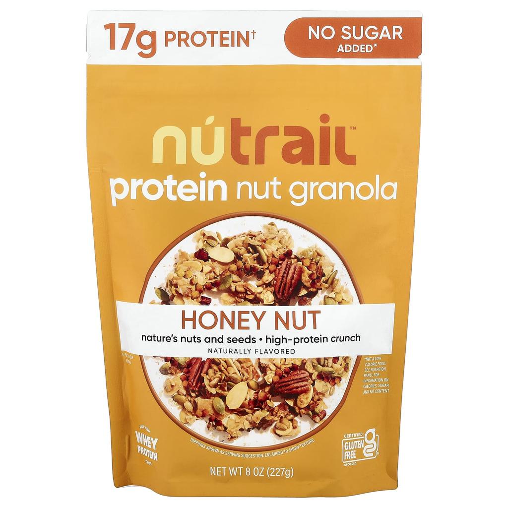 NuTrail Protein Nut Granola, Honey Nut, 8 Oz (227 G)