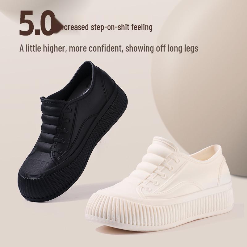 

Women s Waterproof Height-Boosting Fleece-Lined Rain Boots 39