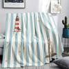 1PC Abstract Shapes Printed Flannel Blanket Suitable For All Seasons for Lunch Break Warmth and Comfort Birthday Gifts Gifts