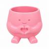 Unique Mini Size Plant Pot 3D Printed Stylish Design Flowerpot Ornaments Holder Head Planter Outdoor