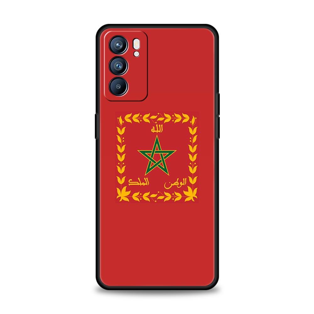 Case For Oppo Reno13 Reno12 Reno11 F Reno10 Pro A54 A53 A95 A76 A57 A98 A80 A79 5G A78 4G Cover Moroccan flag Morocco passport