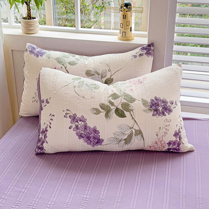 Flowers Bedding Set with Pillowcase Bed Sheet Single Full Size Bed Linen Washed Cotton Duvet Cover Set Queen/King Double Size