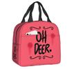 Benutzerdefinierte Hazbins Anime Animation Hotel Angel Dust Isolierte Lunchtasche Arbeit Schule Wiederverwendbare Thermos-Kühlbox Lunchbox Damen Kinder