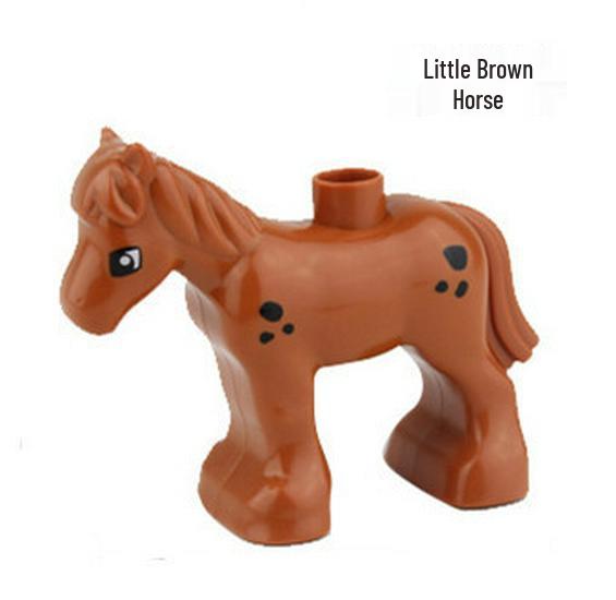 Gegele Lego-Compatible Building Blocks: Large Particles & Small Animal Accessories - Ocean, Zoo, Dinosaur Educational Toys
