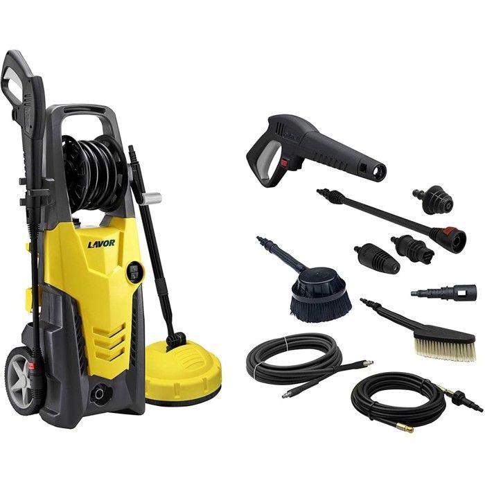 Pressure Washer 170 bar 2500W with Lavor Planet 170 Extra accessories