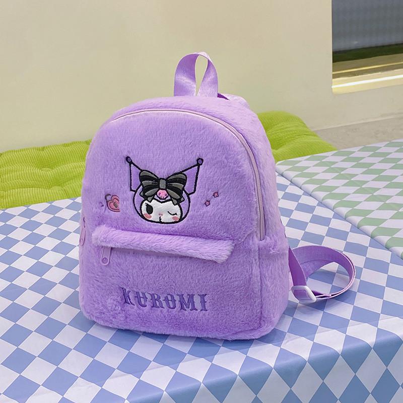 My Melody Plush Backpack Girls School Bag With Durable Material For Daily Use