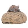 Turtle Stone Key Hider Durable Resin Cute Turtle Decor Fake Rock Key Hider Storage Box for Outside