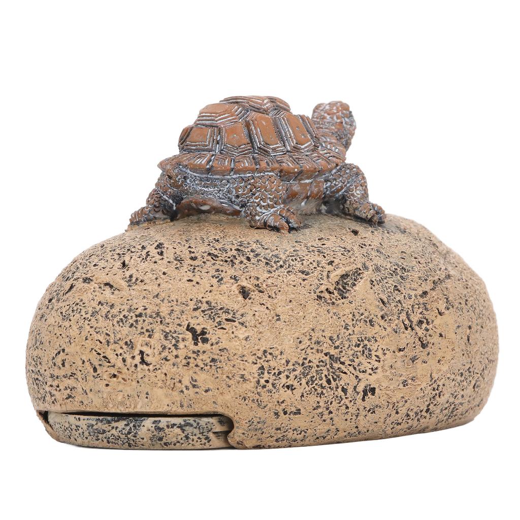 Turtle Stone Key Hider Durable Resin Cute Turtle Decor Fake Rock Key Hider Storage Box for Outside