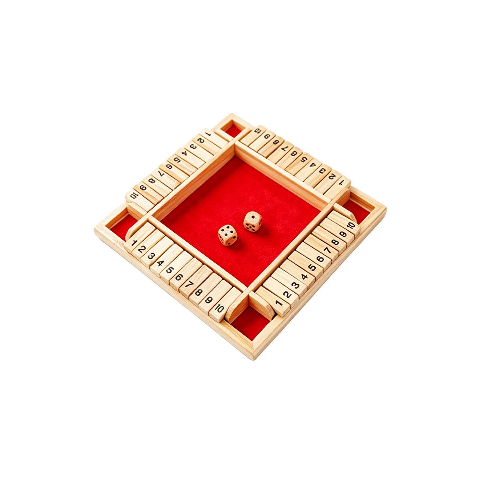 DOWMOO Wooden Flip Card Game: Interactive Parent-Child Educational Toy 1 Piece