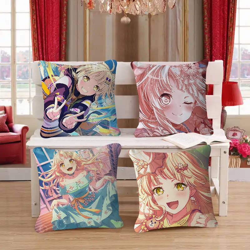 Anime K-Kokoro Tsurumaki Personalized Pillow Dust Cover Bedroom Kids Party Decoration Pillowcase Birthday Children Gift
